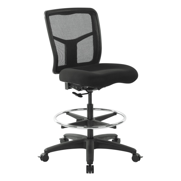 Office Star ProGrid Mesh Mid-Back Drafting Chair, Coal/Black - 92583-30 - Furniture Spruce up your office space with this ergonomic dr sku 92583-30
