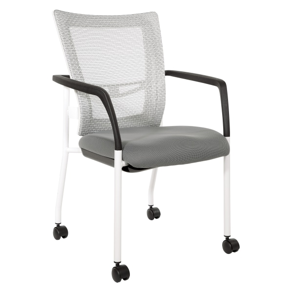 Office Star ProGrid Mid-Back Mesh Visitors Chair, Steel - 8840W-5811 - Furniture Offer guests comfortable and reliable seating with sku 8840W-5811