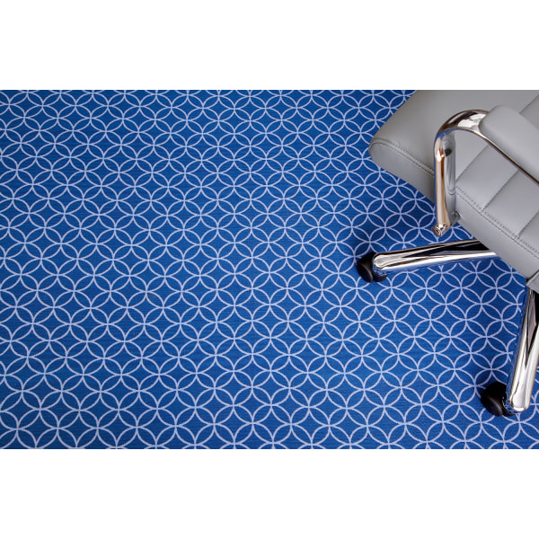 Realspace Designer Chair Mat 36 W X 48 D Blue Zerbee