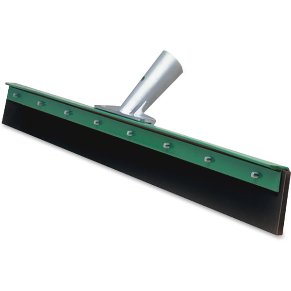 Unger AquaDozer Straight 24 Floor Squeegee - 23.62 EPDM Rubber Blade - Sturdy, Heavy Duty, Durable - Green, Black