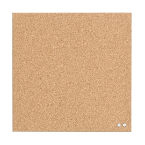 U Brands Unframed Cork Bulletin Board, 14 x 14, Natural