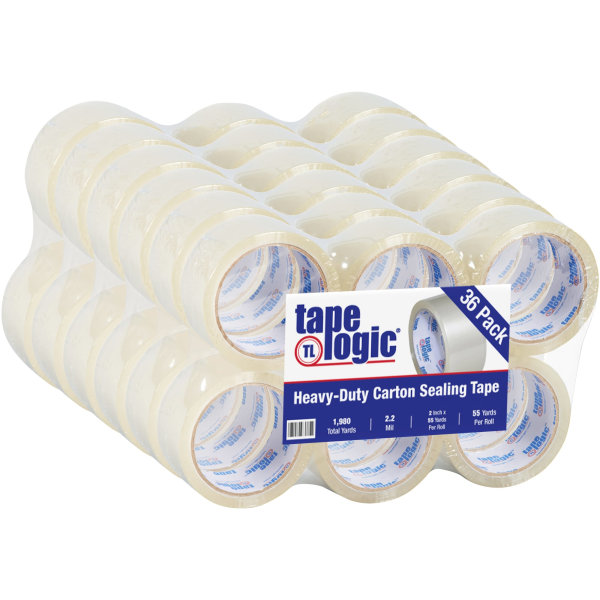 Tape Logic Acrylic Tape 3 Core 2 x 55 Yd Clear Pack Of 36
