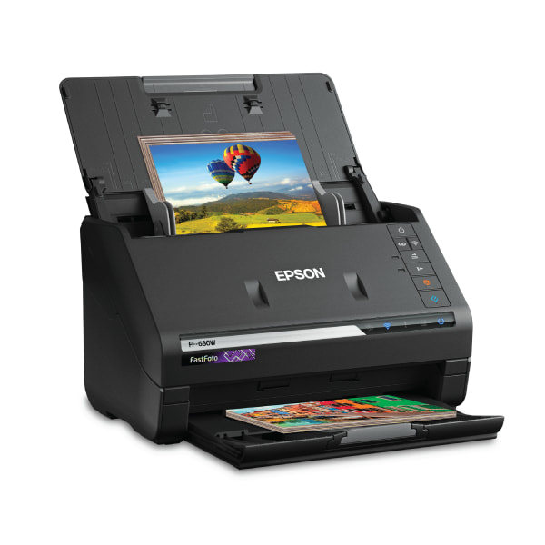 Epson� FastFoto� FF-680W High-Speed Wireless Desktop Photo Scanner