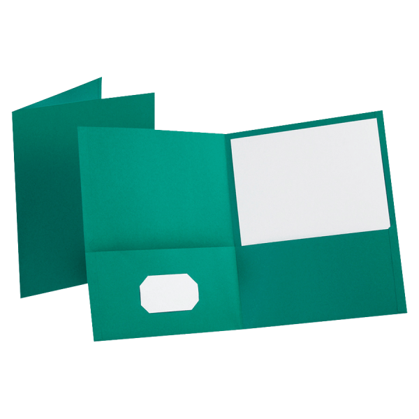 Photos - File Folder / Lever Arch File Esselte � Letter-Size Twin-Pocket Report Covers, Teal, Box Of 25 57555 