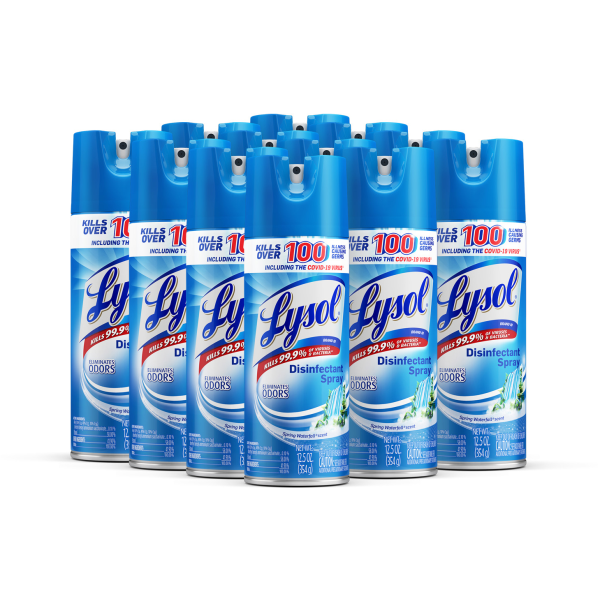 LYSOL® Disinfectant Spray - Spring Waterfall 12.5 oz, Case of 12 Cans