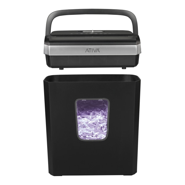 Ativa® 6Sheet CrossCut Shredder, Black, A06CC19 Zerbee