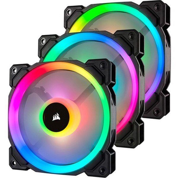  - LL Series 120mm Case Cooling Fan Kit with RGB lighting - Multi (only 3-Pack)