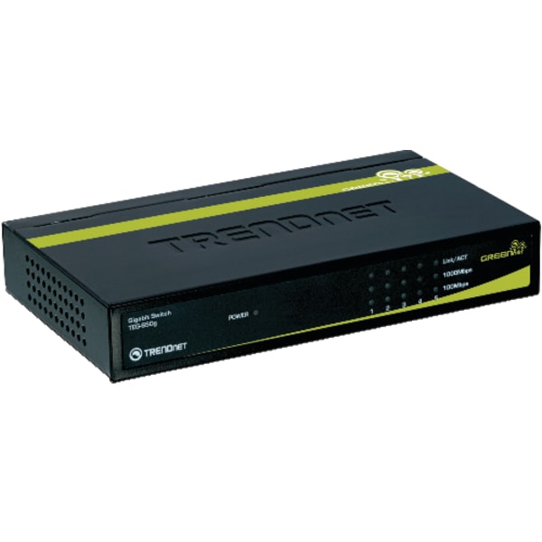 Trendnet� TEG-S50g GreenNet 5-Port 10/100/1000Mbps Gigabit Ethernet Switch
