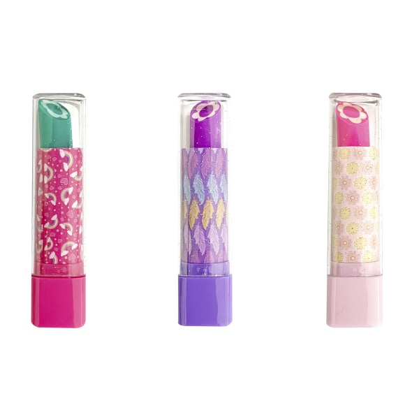 Office Depot Brand Fun Erasers Lipstick Pack Of 3