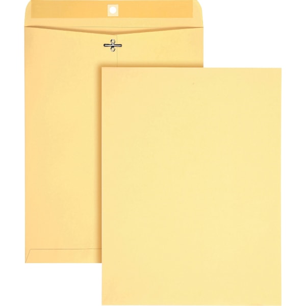 Quality Park 10x13 Heavy-duty Envelopes - Document - #97 - Clasp/Gummed Flap - 100 / Box -  38497
