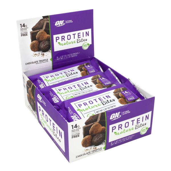 UPC 748927962628 product image for Optimum Nutrition Protein Nature Bites, Chocolate Truffle, 1.97 Oz, Box Of 9 Bar | upcitemdb.com