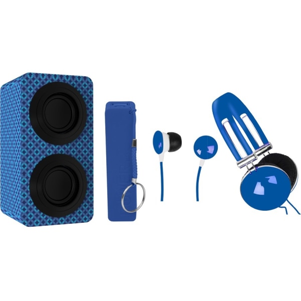 Naxa NAS-3061A Portable Bluetooth Speaker System - Blue - 100 Hz to 20 kHz - Battery Rechargeable -  NAS-3061A-BLUE