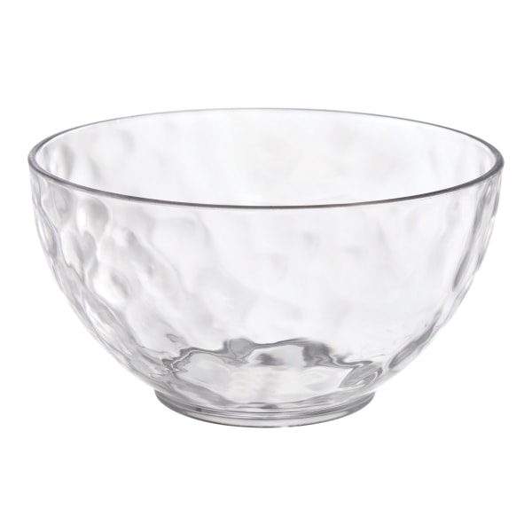 Amscan Hammered Plastic Bowls, 11 Oz, Clear, Set Of 3 Bowls