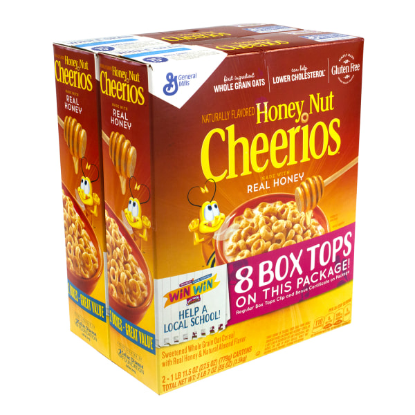 UPC 016000401068 product image for Honey Nut Cheerios, 56 Oz, Pack Of 2 Boxes | upcitemdb.com