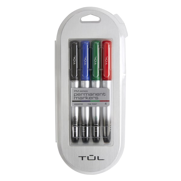UPC 735854850210 product image for TUL® Permanent Markers, Fine Point, Silver Barrel, Assorted Ink Colors, Pack Of  | upcitemdb.com