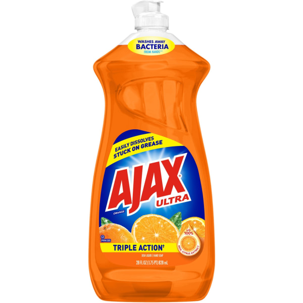 Ajax Orange Ultra Triple Action Liquid Dish Soap - 28 fl oz