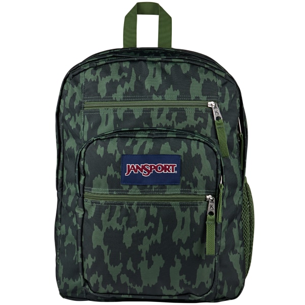 Jansport Big Student Backpack With 15" Laptop Sleeve, 55% Recycled, Camo Illusion