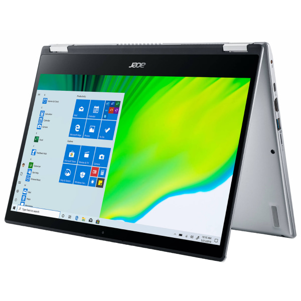 Acer Spin 3 SP314-21-R56W Refurbished Laptop, 14 Touch Screen, AMD Ryzen 3, 4GB Memory, 128GB Solid State Drive, Windows 10, NX.A4FAA.001