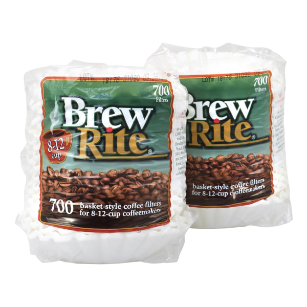 Brew Rite 812Cup Basket Coffee Filters Pack Of 700 Filters