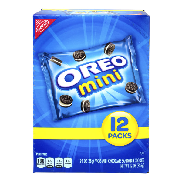 UPC 019320000904 product image for Oreo Mini Chocolate Sandwich Cookies, 1 Oz, Pack Of 48 Cookies | upcitemdb.com