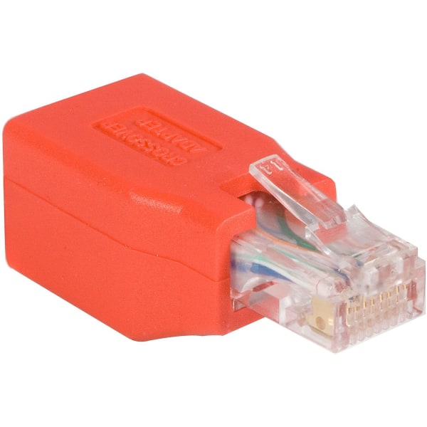 StarTech.com Crossover adapter - RJ-45 (M) - RJ-45 (F) - Gigabit - ( CAT 6 ) - red - Convert a Cat 6 Ethernet cable into a Gigabit capable Crossover c -  C6CROSSOVER