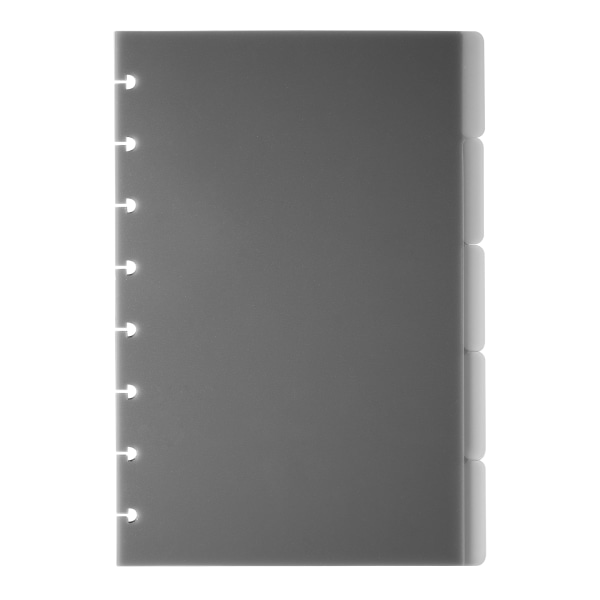 TUL Discbound Tab Dividers, Junior Size, Gray, Pack Of 10 Dividers