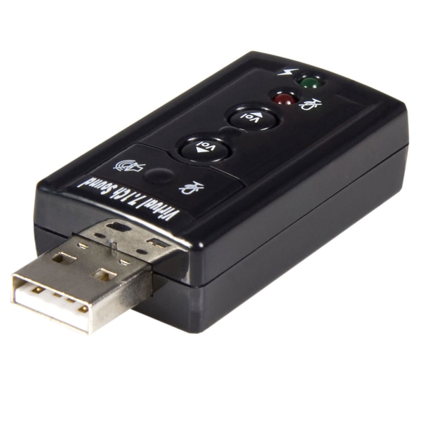 StarTechcom Virtual 71 USB Stereo Audio Adapter External Sound Card  Sound card  stereo  USB 20  ICUSBAUDIO7  Sound card  stereo  USB 20