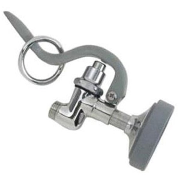 T&S Brass Spray Valve With Rubber Bumper, 1.15 GPM, Gray