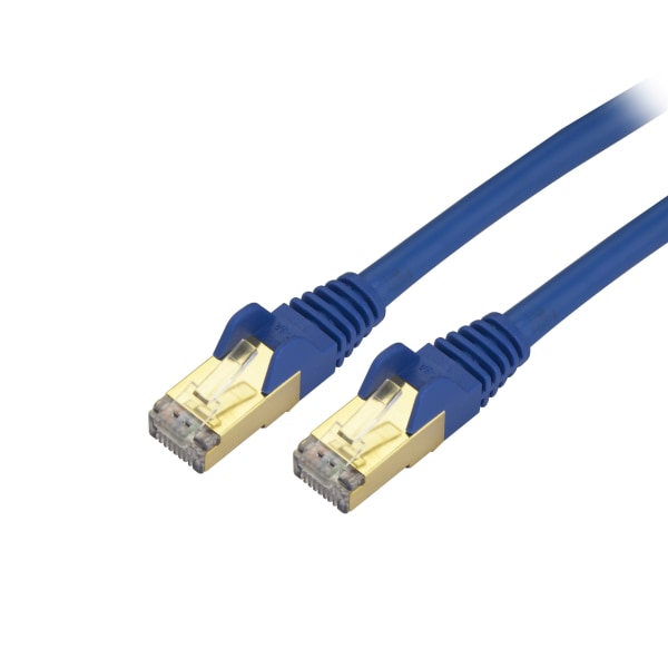Photos - Cable (video, audio, USB) Startech.com 10 ft CAT6a Ethernet Cable C6ASPAT10BL 