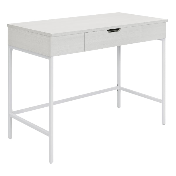 Office Star Contempo 40W Worksmart Sit-To-Stand Desk, White Oak