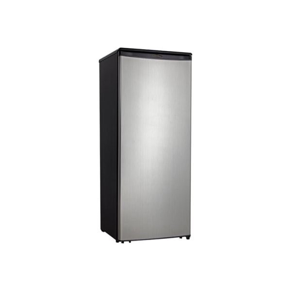 Designer  - Refrigerator - width: 23.9 in - depth: 26.1 in - height: 58.8 in - 11 cu. ft - black/stainless steel look - Danby DAR110A1BSLDD