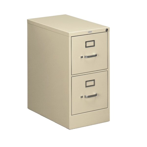 HON® 510 25"D Vertical 2-Drawer File Cabinet, Putty