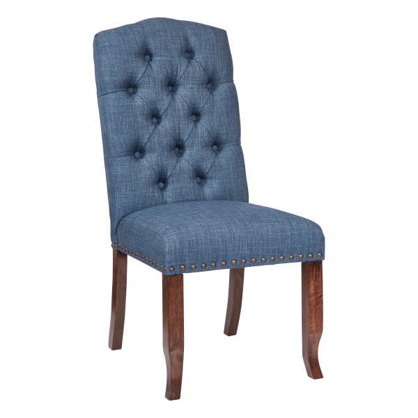 Photos - Dining Table Ave Six Jessica Tufted Dining Chair, Navy/Coffee