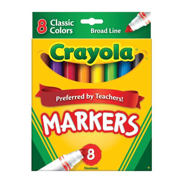 UPC 071662077082 product image for Crayola® Broad Line Markers, Assorted Classic Colors, Pack Of 8 | upcitemdb.com