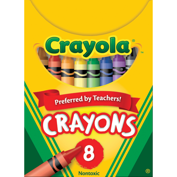 Crayola 8 ct crayons-tuck Box (071662100087)