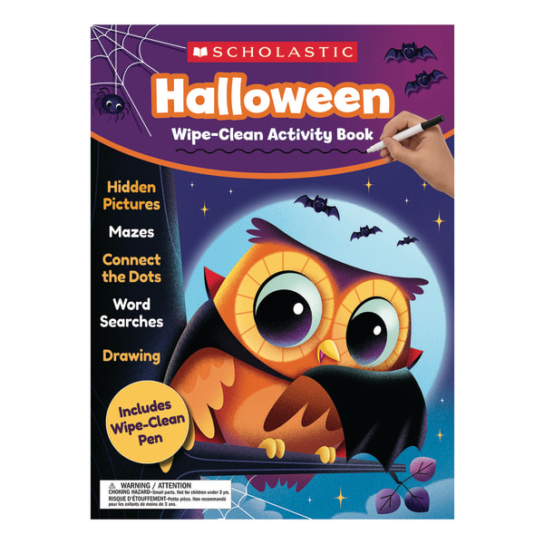 ISBN 9781338305371 product image for Scholastic Halloween Wipe-Clean Activity Book, Pre-K To 1st Grade | upcitemdb.com