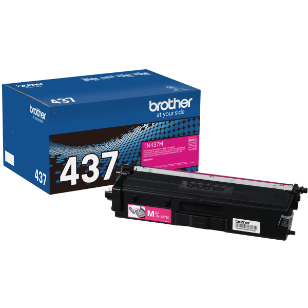 brother genuine tn437m ultra high?yield magenta printer toner cartridge