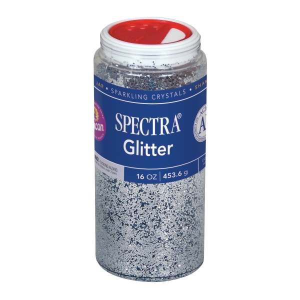 Pacon Spectra Glitter, 16oz, Silver, 2/Bundle (PAC991710), Plastic | Quill
