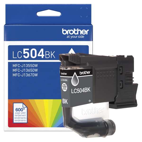 Brother LC504BK Black Standard Yield Ink Cartridge