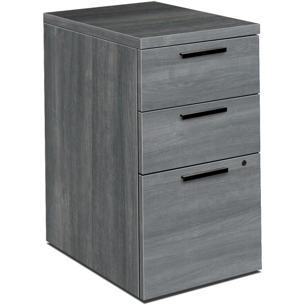 HON® 10500 28""D Vertical 3-Drawer Mobile File Pedestal File Cabinet, Gray -  HON105102LS1
