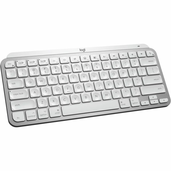 Photos - Keyboard Logitech MX Keys Mini for Mac Minimalist Wireless Illuminated , Bluetooth, Backlit Keys, USB-C, Metal Build, Pale Gr 