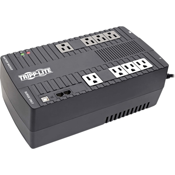 Tripp Lite UPS 550VA 300W Desktop Battery Back Up AVR Compact 120V USB RJ11