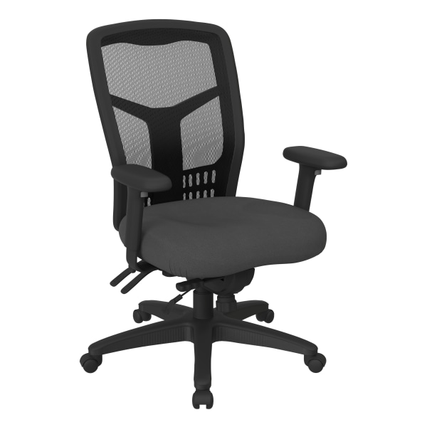 Office Star ProGrid Mesh High-Back Managers Chair, Gray