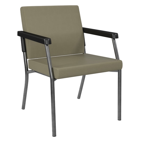 Office Star Bariatric Big & Tall Guest Chair, Sage/Gunmetal Gray