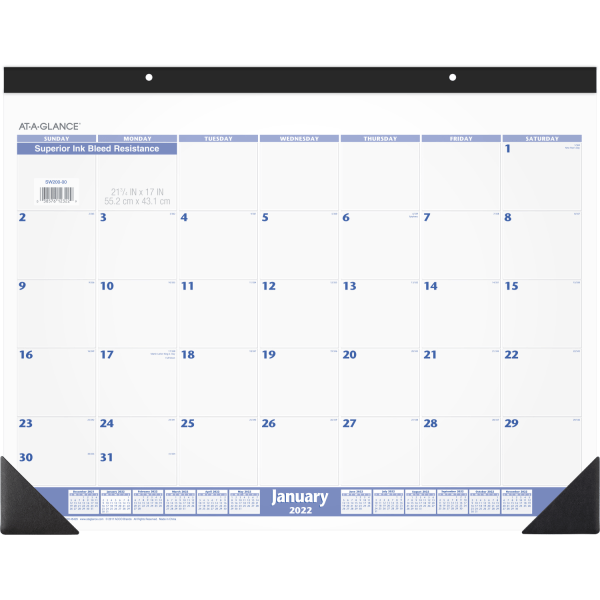 At-A-Glance Monthly Desk Pad AAGSW20000