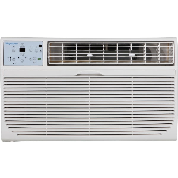 Keystone 10 000 BTU 115V Through-The-Wall Air Conditioner | Energy Star | Follow Me LCD Remote Control | Dehumidifier | Sleep Mode | 24H Timer | AC for Rooms up to 450 Sq. Ft. | KSTAT10-1C