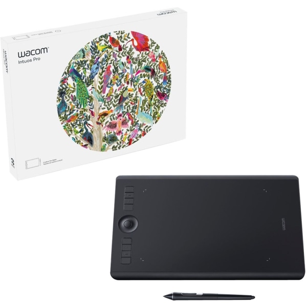 Wacom Intuos Pro  Medium  Graphics Tablet  882 x 583  5080 lpi  Touchscreen  Multitouch Screen WiredWireless  BluetoothWiFi  8192 Pres