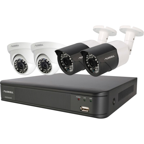 Lorell Weatherproof 5-Megapixel Security System, Pack Of 2