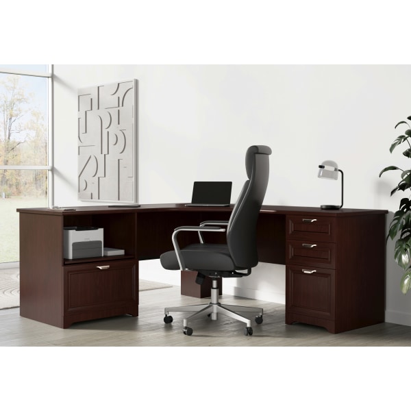 Realspacerealspace Magellan Performance 71 W L Shaped Desk Cherry Dailymail