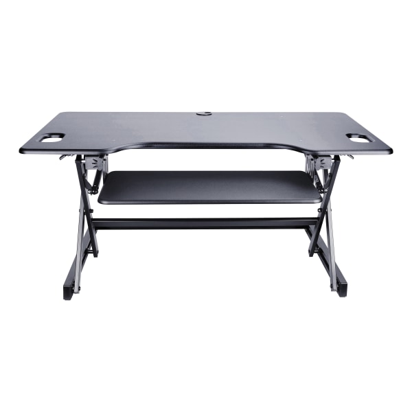 Lorell Active Office XL Adjustable Stand, Up 47" Monitors, Black (LLR82013) | Quill